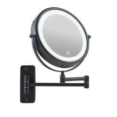 Corby Winchester Illuminated Wall Mounted Mirror in Black