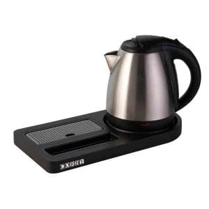 Buckingham Compact Welcome Tray Black & 1L Kettle-image