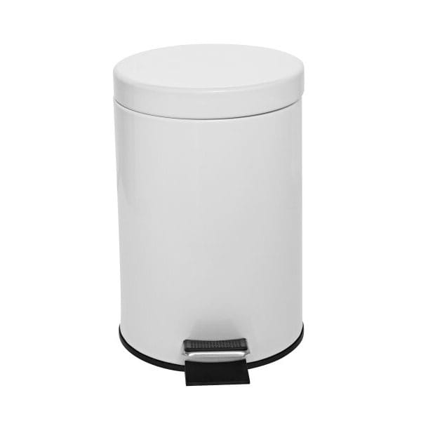 White 3L Pedal Bin | Small Pedal Waste Bin for Guest Rooms