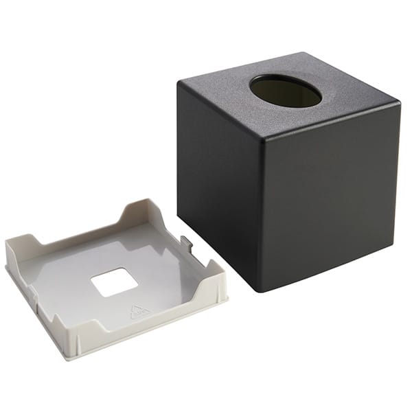 Cube Tissue Box Black | Sleek Hotel Room Accessory - Image 4