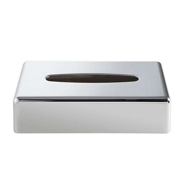 Chrome Rectangular Tissue Box | Stylish Hotel Tissue Holder