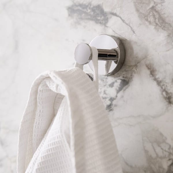 Polished Steel Clothes Hook | Wall Hook for Guest Spaces - Image 6