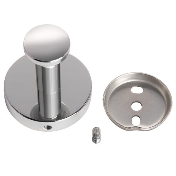 Polished Steel Clothes Hook | Wall Hook for Guest Spaces - Image 4