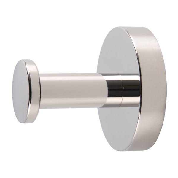 Polished Steel Clothes Hook | Wall Hook for Guest Spaces