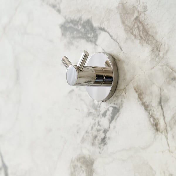 Double Clothes Hook | Polished Steel Hook for Hotel Interiors - Image 5