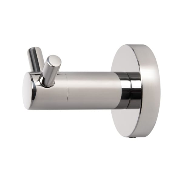 Double Clothes Hook | Polished Steel Hook for Hotel Interiors
