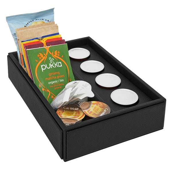 Highland Coffee Pod in PU Leather | Hotel Beverage Storage - Image 5
