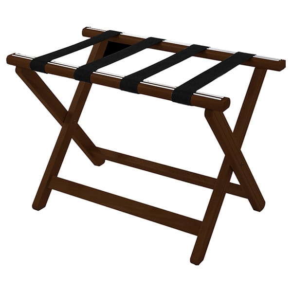 York Wooden Luggage Rack in Dark Wood by Corby