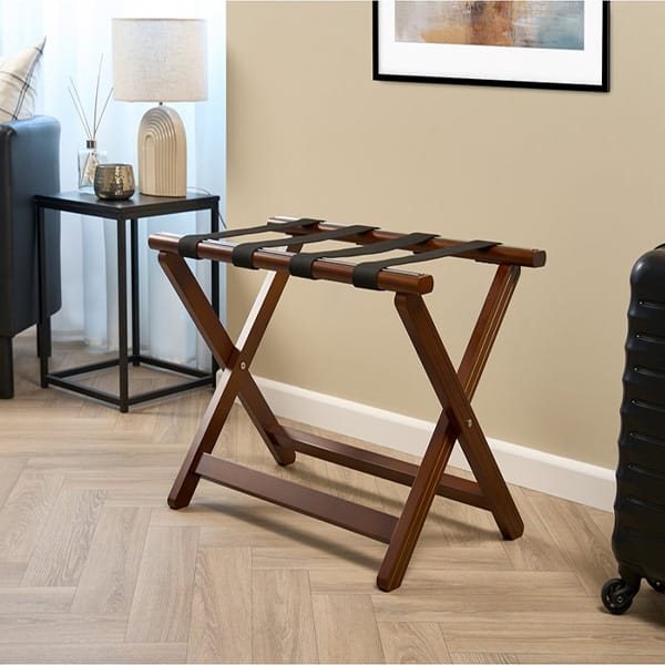 York Wooden Luggage Rack in Dark Wood by Corby - Image 3