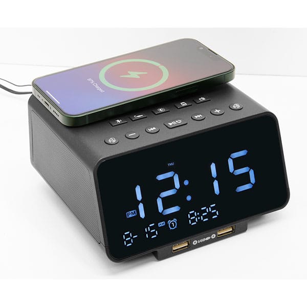 Regent Alarm Clock | Digital Clock with Wireless Charging