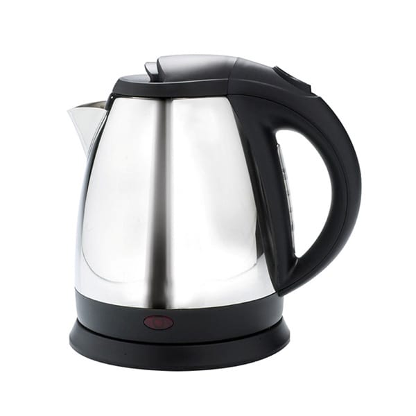 The Corby Buckingham 1L Kettle in silver and black by hotel lock and safe