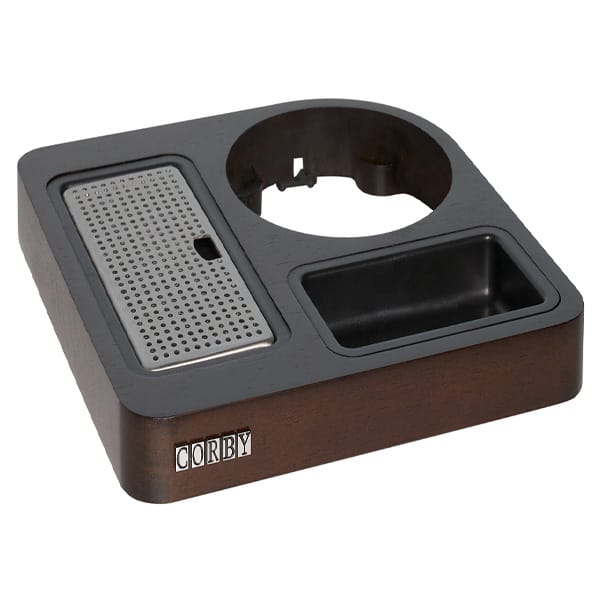 Corby Canterbury Compact Welcome Tray in Dark Wood