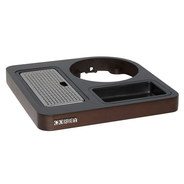 Corby Canterbury Compact Welcome Tray in Dark Wood - Image 3
