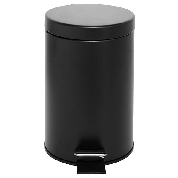 Croft 3L Pedal Bin in Black | Premium Hotel Bathroom Bin