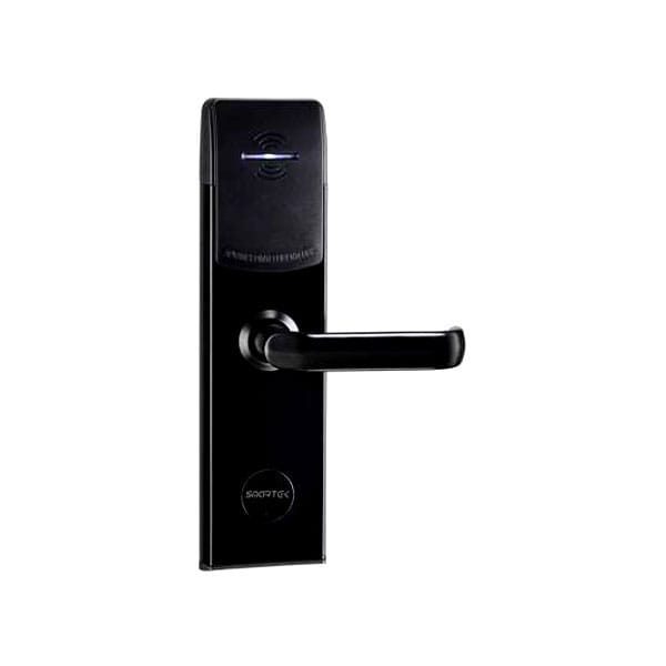the classic design smart hotel lock in Black with RFD key access by Hotel Lock and Safe