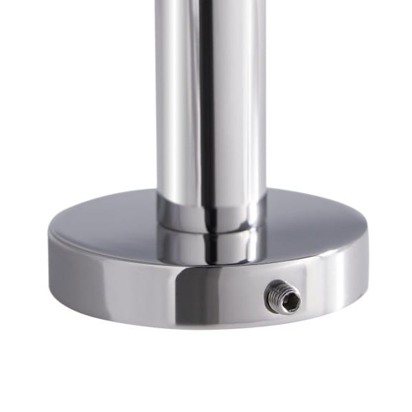 Harrogate Toilet Roll Holder with Cover in Polished Silver - Image 4