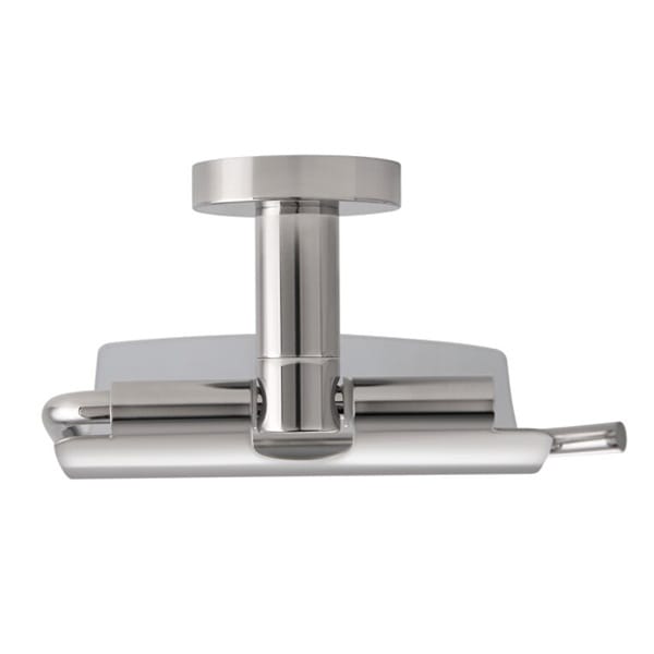 Harrogate Toilet Roll Holder with Cover in Polished Silver - Image 3