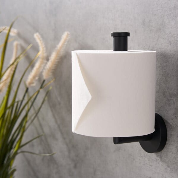 Corby Harrogate Toilet Roll Holder in Black finish - Image 5