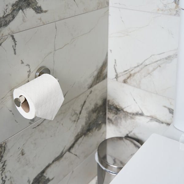 Harrogate Polished Steel Toilet Roll Holder - Image 7