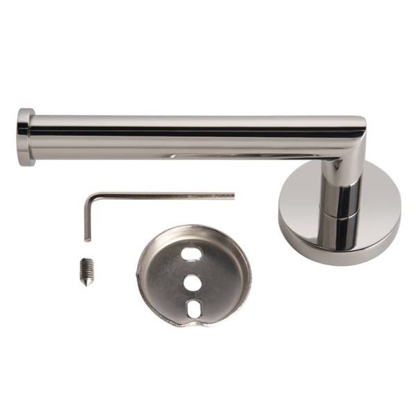 Harrogate Polished Steel Toilet Roll Holder - Image 3
