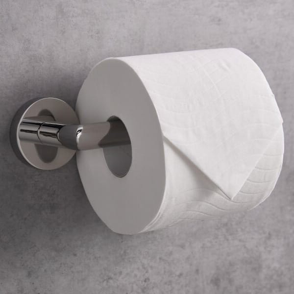 Harrogate Polished Steel Toilet Roll Holder - Image 4