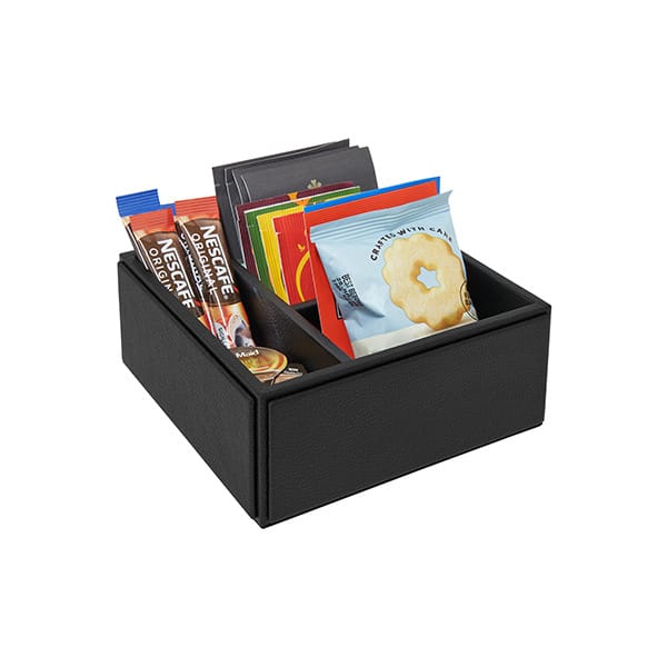 Highland Sachet Holder in Black Leather - Image 4