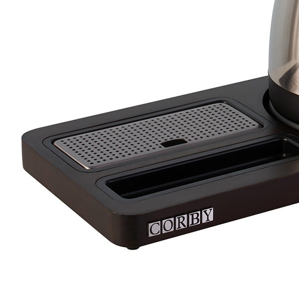 Buckingham Compact Tray Set | Dark Wood & 1L Kettle - Image 3