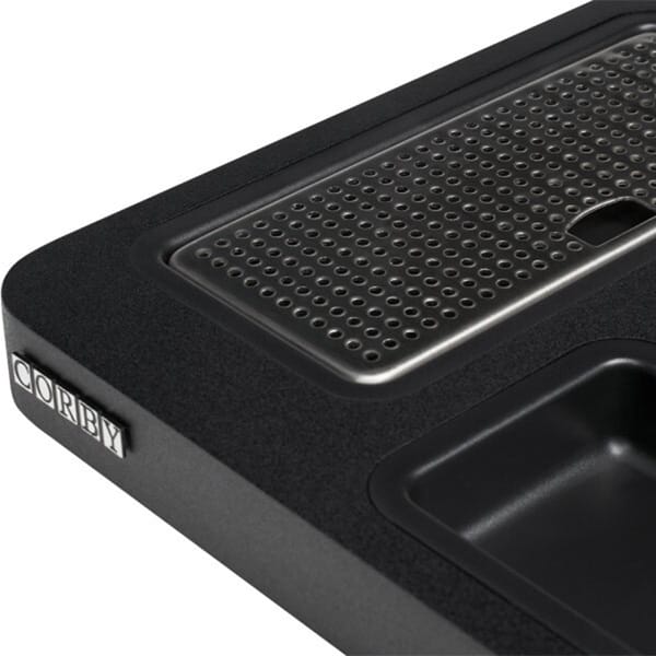Canterbury Compact Welcome Tray in Black by Corby - Image 4