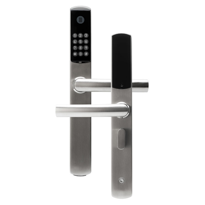 Omnitec os slim code hotel door lock in silver by hotel lock and safe
