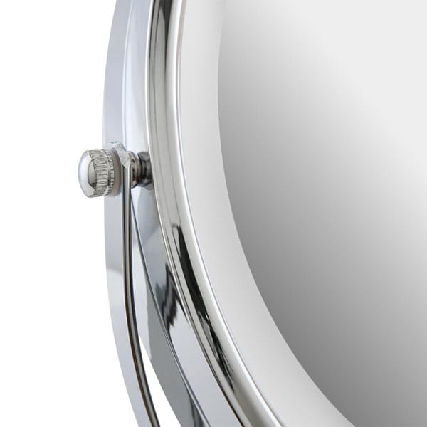 Chrome Mirror Wall Mounted | with LED Magnify 5X Mirror - Image 4