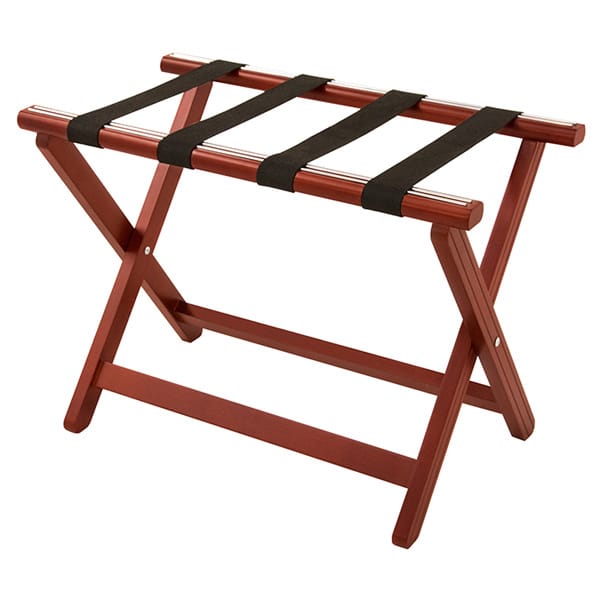 Corby York Wooden Luggage Rack in Mahogany