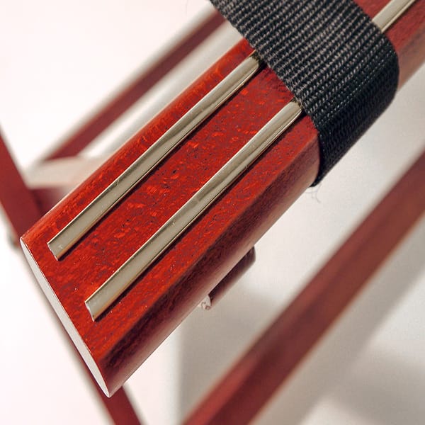 Corby York Wooden Luggage Rack in Mahogany - Image 3