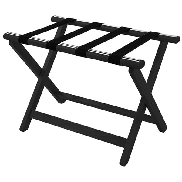 Corby York Wooden Luggage Rack in Black