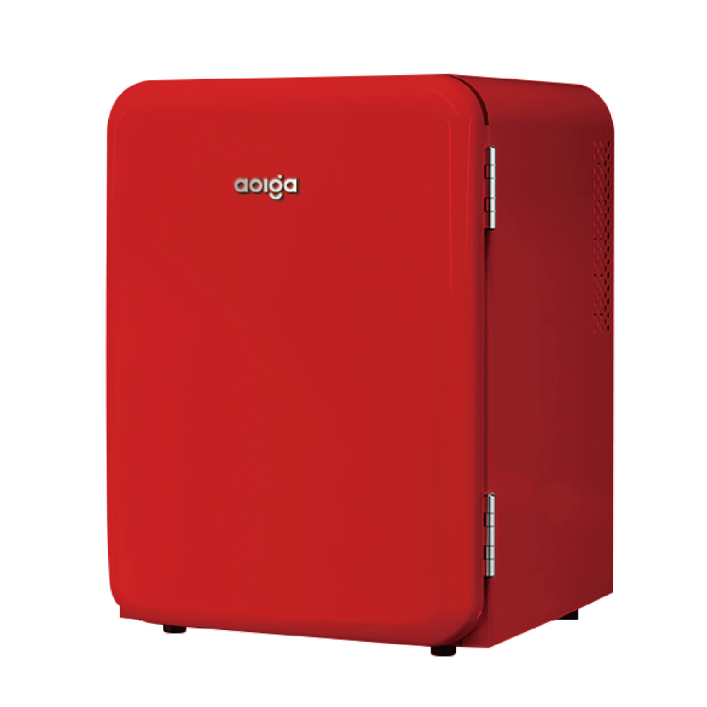 retro red hotel minibar 40L with solid door by Hotel Lock and Safe