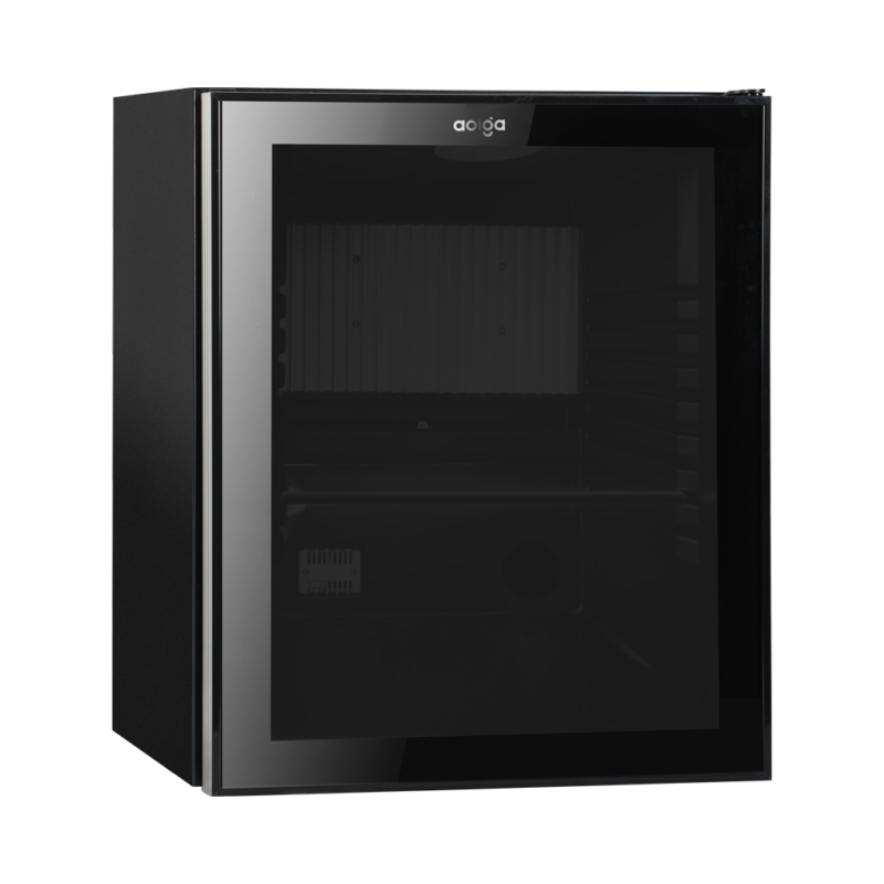 hotel minibar room accessory 25L with black glass door by Hotel Lock and Safe