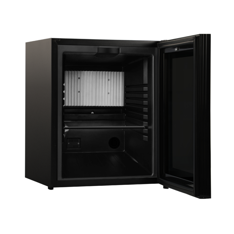30L minibar with absorption system with a glass door for hotel rooms by Hotel Lock and Safe