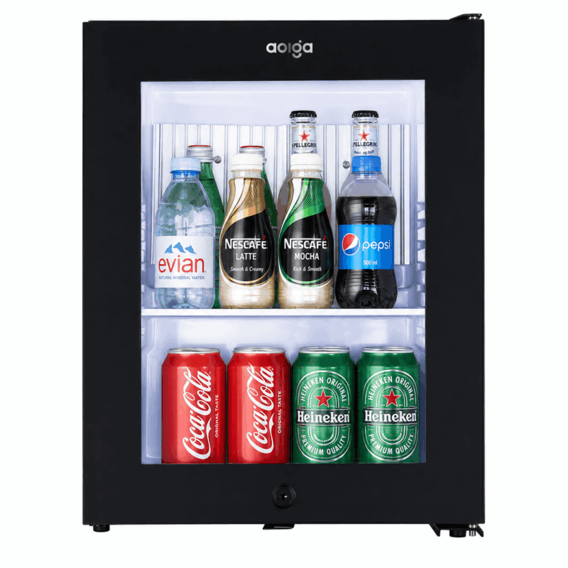 hotel 30L glass door minibar with Absorption technology by Hotel Lock and Safe