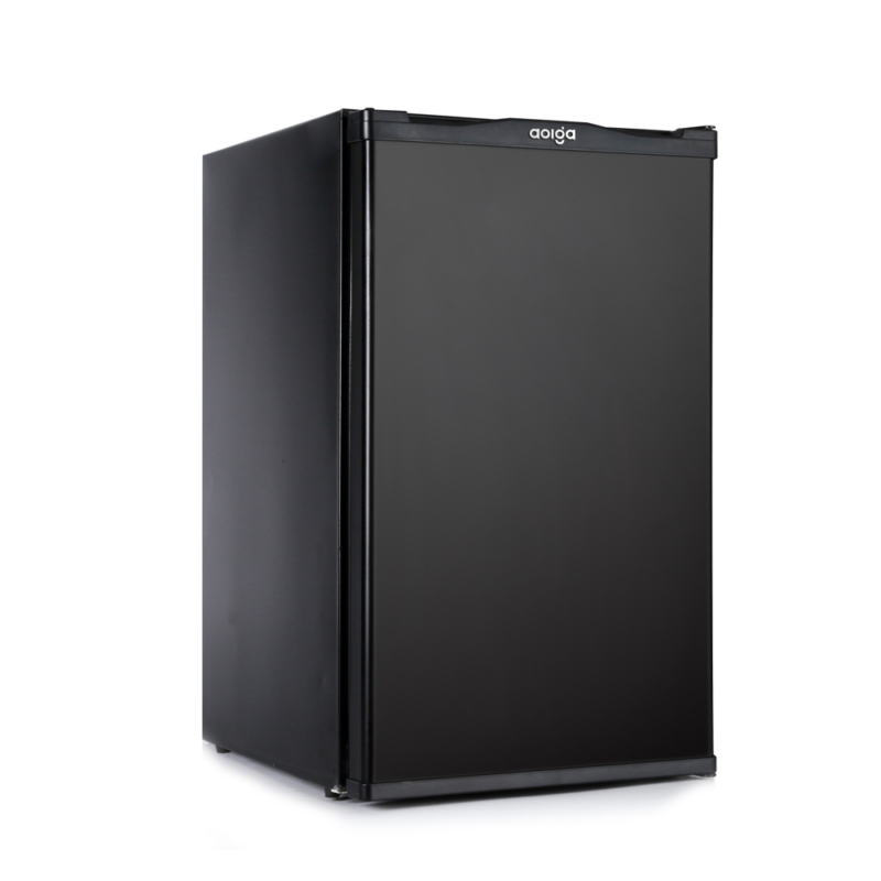 Hotel 40 litres solid door absorption minibar in black by Hotel Lock and Safe