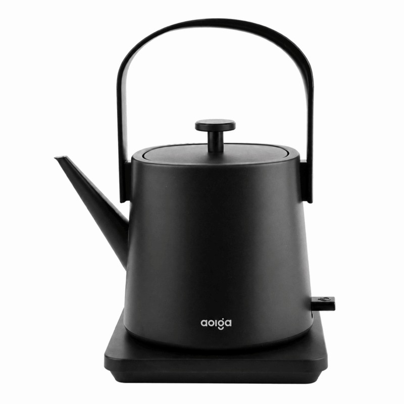 aolga hotel black kettle with removable lid large handle and seperate base by hotel lock and safe