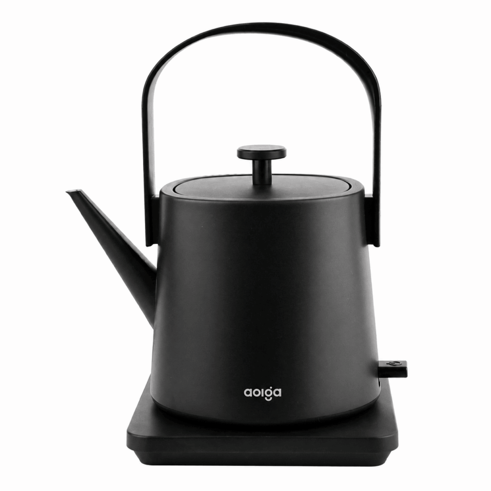 aolga hotel black kettle with removable lid large handle and seperate base by hotel lock and safe