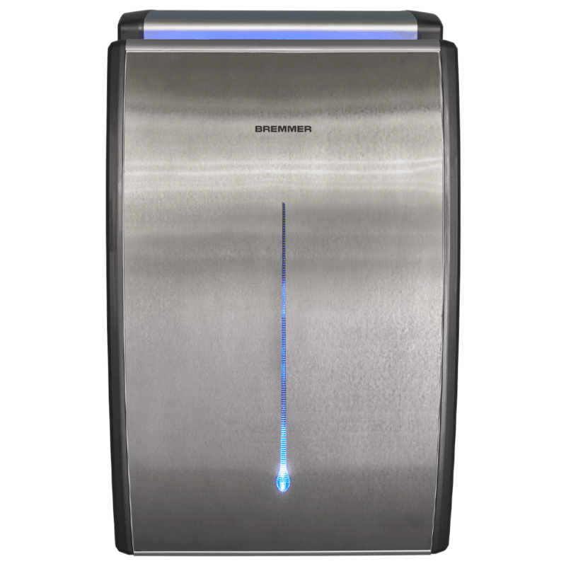 front view of the Bremmer blade hand dryer by hotel lock and safe