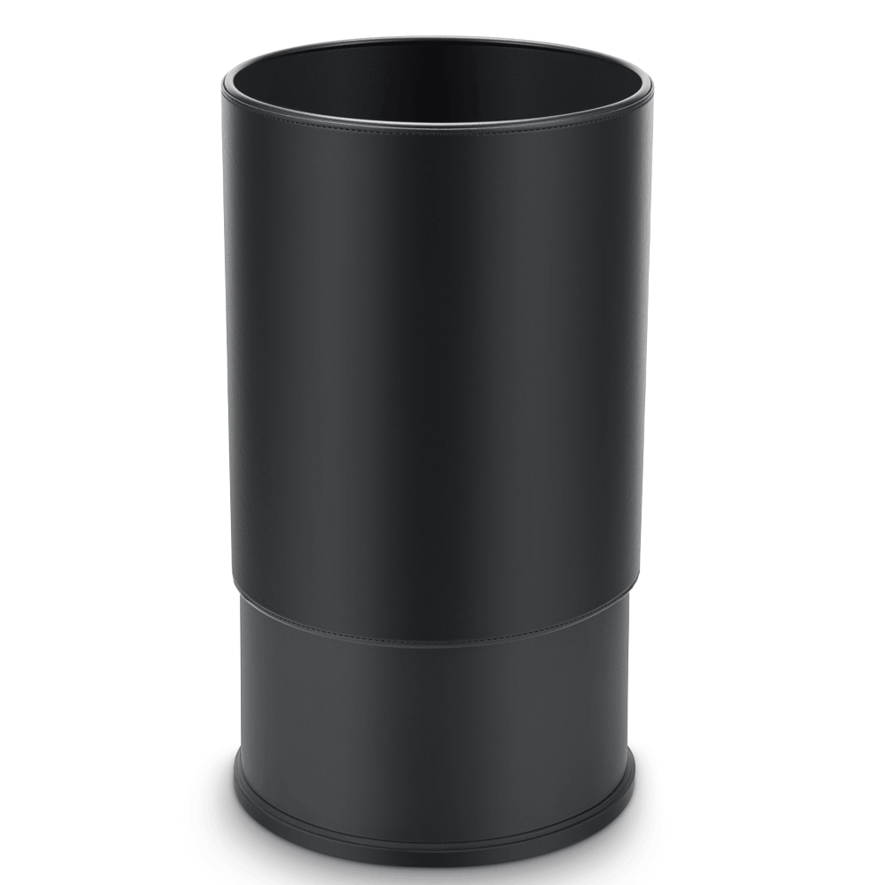 Black SUMO waste bin with its outer cover lifted to show the inner bin